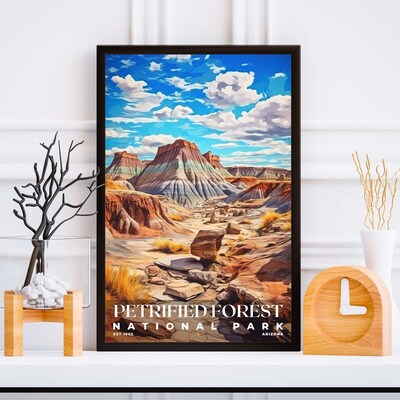 Petrified Forest National Park Poster, Travel Art, Office Poster, Home Decor | S6 - image5